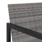 Preview:  7-tlg. Garten-Essgruppe mit Kissen Poly Rattan Grau