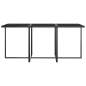 Preview:  7-tlg. Garten-Essgruppe mit Kissen Poly Rattan Grau