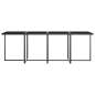 Preview:  9-tlg. Garten-Essgruppe mit Kissen Poly Rattan Grau