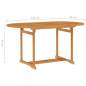 Preview:  Gartentisch 150x90x75 cm Teak Massivholz