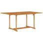 Preview:  Gartentisch 150x90x75 cm Teak Massivholz