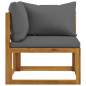 Preview:  4-Sitzer-Gartensofa mit Auflage Akazie Massivholz