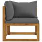 Preview: 9-tlg. Garten-Lounge-Set mit Auflagen Massivholz Akazie Preview: 9-tlg. Garten-Lounge-Set mit Auflagen Massivholz Akazie