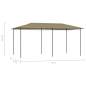 Preview:  Pavillon 2,98x5,3x2,59 m Taupe 160 g/m²