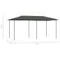 Preview:  Pavillon 3x6x2,6 m Anthrazit 160 g/m²