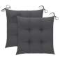 Preview:  Stuhlkissen 2 Stk. Anthrazit 50x50x7 cm Oxford-Gewebe