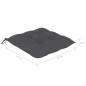 Preview:  Stuhlkissen 2 Stk. Anthrazit 50x50x7 cm Oxford-Gewebe