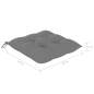 Preview:  Stuhlkissen 2 Stk. Grau 50x50x7 cm Oxford-Gewebe