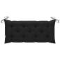 Preview: Gartenbank-Auflage Schwarz 120x(50+50)x7 cm Oxford-Gewebe Preview: Gartenbank-Auflage Schwarz 120x(50+50)x7 cm Oxford-Gewebe