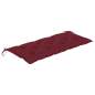 Preview:  Gartenbank-Auflage Weinrot 120x(50+50)x7 cm Oxford-Gewebe