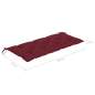 Preview:  Gartenbank-Auflage Weinrot 120x(50+50)x7 cm Oxford-Gewebe