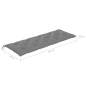 Preview:  Gartenbank-Auflage Grau 150x(50+50)x7 cm Oxford-Gewebe