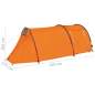 Preview:  Campingzelt 4 Personen Grau und Orange 
