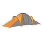 Preview:  Campingzelt 6 Personen Grau und Orange 
