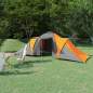 Preview:  Campingzelt 6 Personen Grau und Orange 