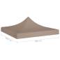 Preview:  Partyzelt-Dach 3x3 m Taupe 270 g/m²