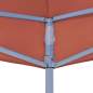 Preview:  Partyzelt-Dach 4x3 m Terrakottarot 270 g/m²
