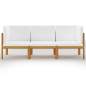 Preview:  3-Sitzer-Gartensofa mit Kissen Massivholz Akazie