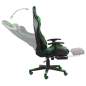 Preview:  Gaming-Stuhl mit Fußstütze Drehbar Grün PVC