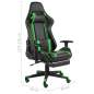 Preview:  Gaming-Stuhl mit Fußstütze Drehbar Grün PVC