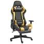 Preview:  Gaming-Stuhl mit Fußstütze Drehbar Golden PVC