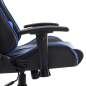 Preview:  Gaming-Stuhl Schwarz und Blau Kunstleder
