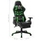 Preview:  Gaming-Stuhl mit Fußstütze Schwarz und Grün Kunstleder