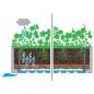 Preview:  Garten-Hochbeet mit Selbstbewässerungssystem Mokka 43x43x33 cm