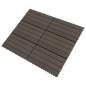 Preview:  Terrassenfliesen 6 Stk. WPC 60x30 cm 1,08 m² Dunkelbraun  