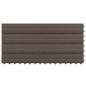 Preview:  Terrassenfliesen 6 Stk. WPC 60x30 cm 1,08 m² Dunkelbraun  