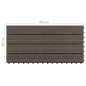 Preview:  Terrassenfliesen 6 Stk. WPC 60x30 cm 1,08 m² Dunkelbraun  