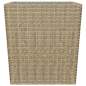 Preview: 3-tlg. Bistro-Set Poly Rattan und Hartglas Beige Preview: 3-tlg. Bistro-Set Poly Rattan und Hartglas Beige