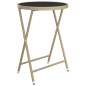 Preview:  3-tlg. Bistro-Set Poly Rattan und Hartglas Beige