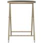 Preview:  3-tlg. Bistro-Set Poly Rattan und Hartglas Beige