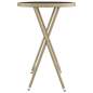 Preview:  3-tlg. Bistro-Set Poly Rattan und Hartglas Beige