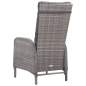 Preview:  3-tlg. Bistro-Set Poly Rattan und Glas Grau