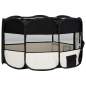 Preview:  Faltbarer Welpenlaufstall mit Tragetasche Schwarz 145x145x61 cm