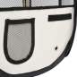 Preview:  Faltbarer Welpenlaufstall mit Tragetasche Schwarz 145x145x61 cm