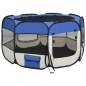 Preview:  Faltbarer Welpenlaufstall mit Tragetasche Blau 110x110x58 cm