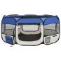 Preview:  Faltbarer Welpenlaufstall mit Tragetasche Blau 145x145x61 cm