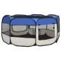Preview:  Faltbarer Welpenlaufstall mit Tragetasche Blau 145x145x61 cm