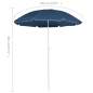 Preview: Sonnenschirm mit Stahlmast Blau 180 cm