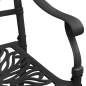 Preview:  Gartenstühle 2 Stk. Aluminiumguss Schwarz
