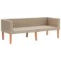 Preview:  2-tlg. Garten-Lounge-Set mit Auflagen Poly Rattan Beige