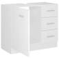 Preview:  Waschbeckenunterschrank Weiß 63x30x54 cm Holzwerkstoff
