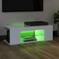 Preview: TV-Schrank mit LED-Leuchten Weiß 90x39x30 cm 