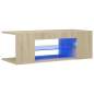 Preview:  TV-Schrank mit LED-Leuchten Sonoma-Eiche 90x39x30cm