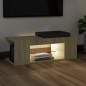 Preview:  TV-Schrank mit LED-Leuchten Sonoma-Eiche 90x39x30cm