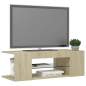 Preview:  TV-Schrank mit LED-Leuchten Sonoma-Eiche 90x39x30cm