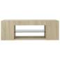 Preview:  TV-Schrank mit LED-Leuchten Sonoma-Eiche 90x39x30cm